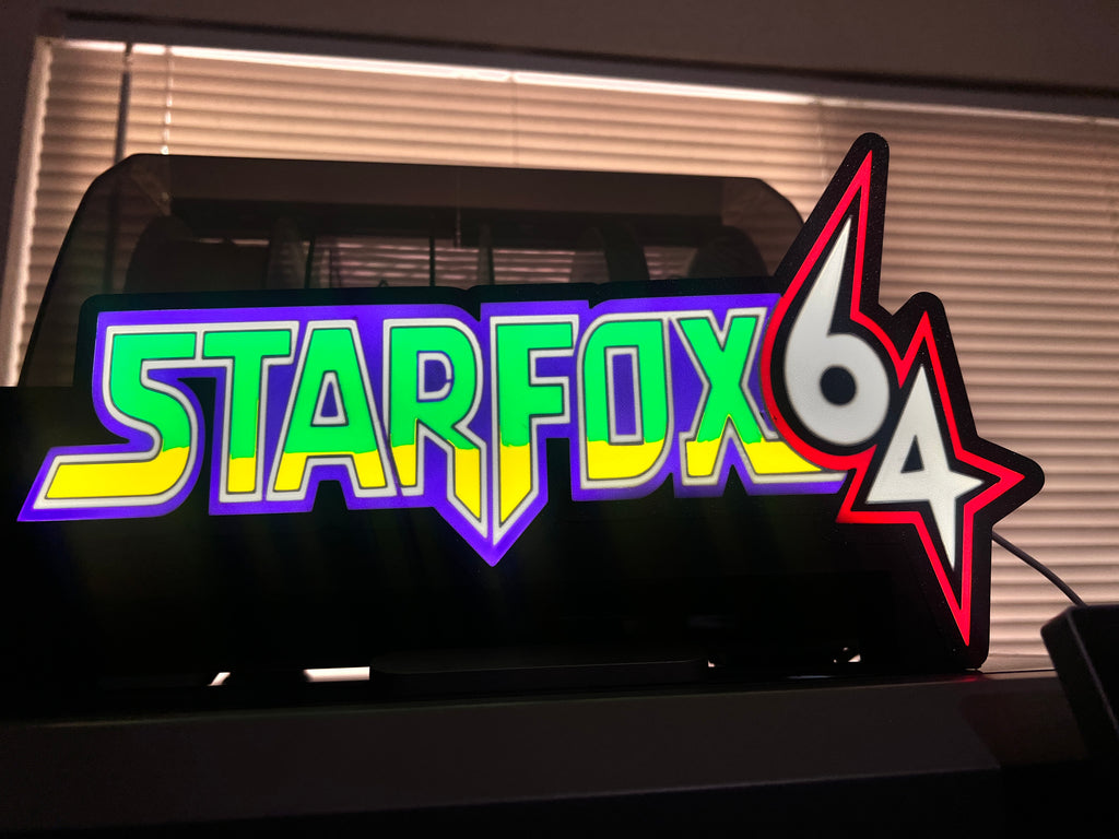 Starfox 64 LED lightbox