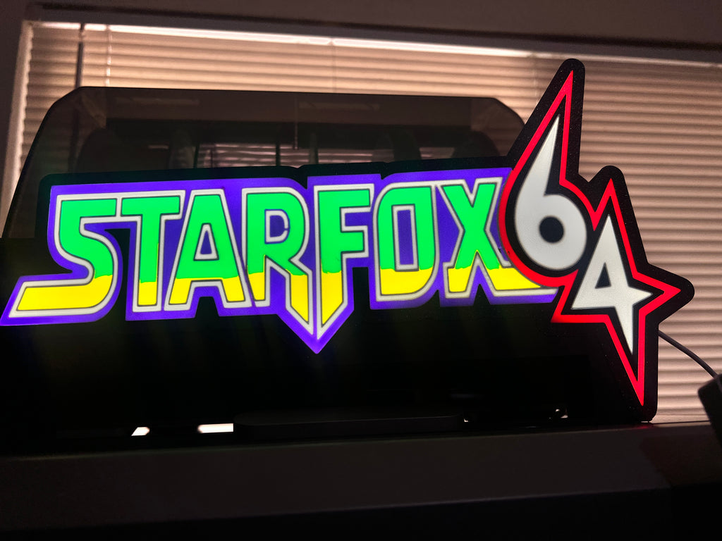 Starfox 64 LED lightbox