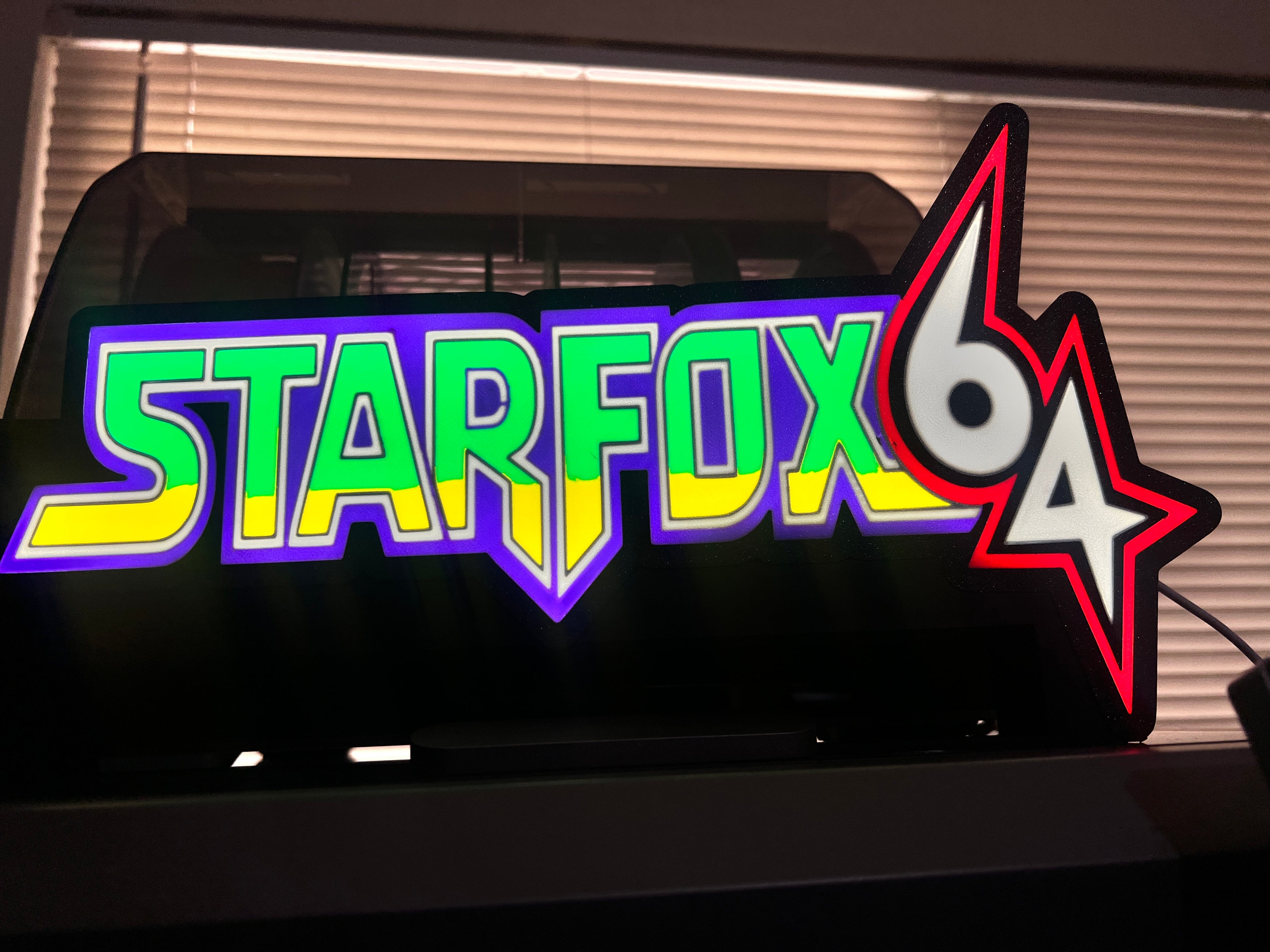 Starfox 64 LED lightbox