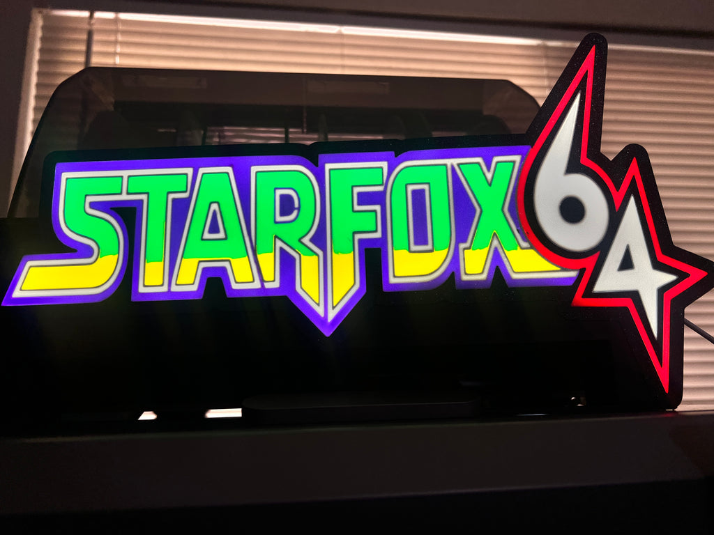 Starfox 64 LED lightbox