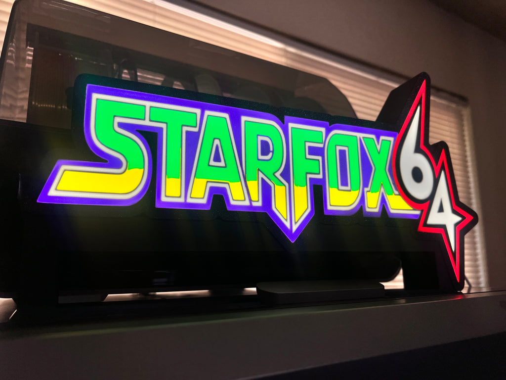 Starfox 64 LED lightbox