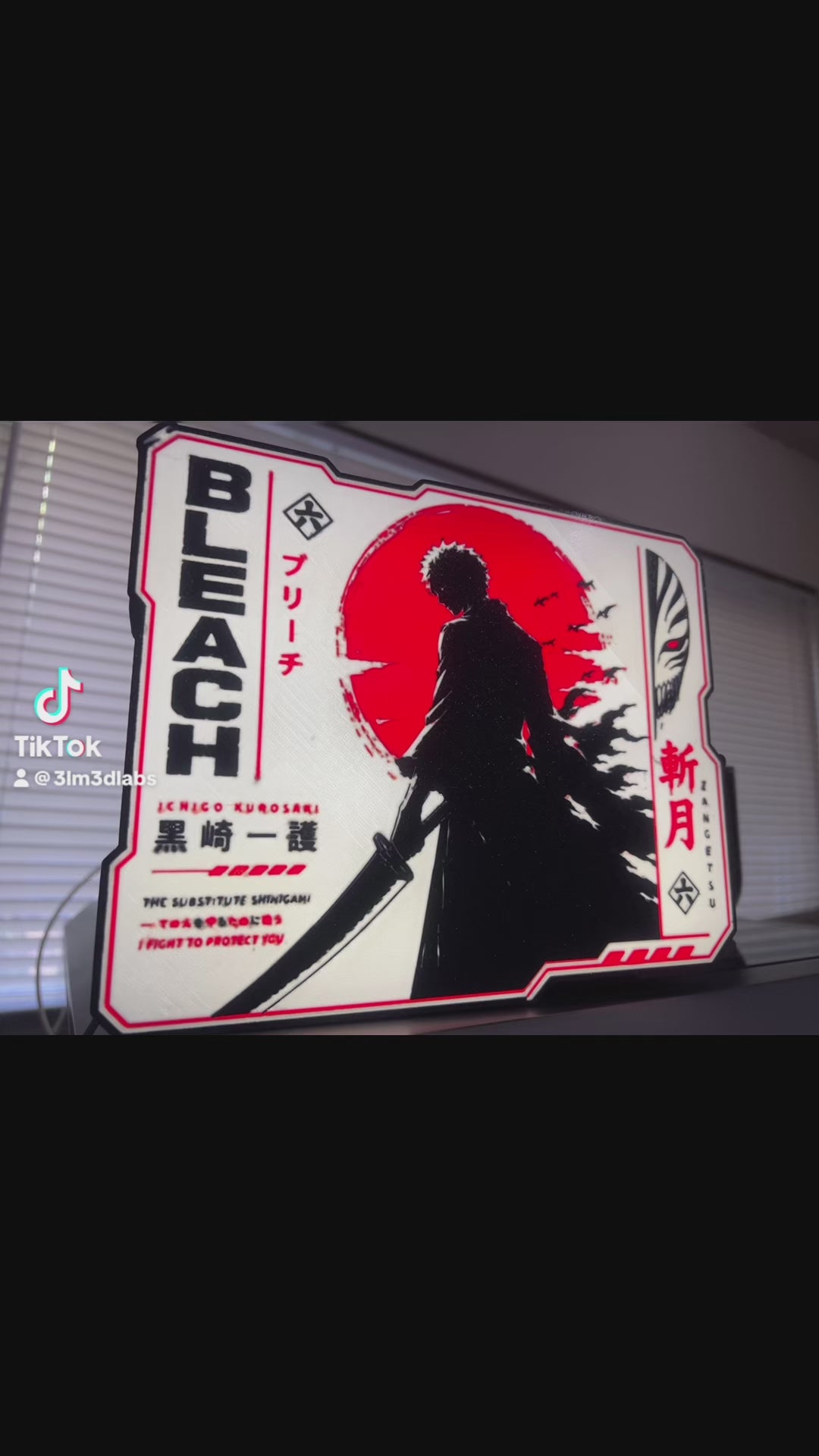 🔥 BLEACH Inspired Anime LED Desk Light 🔥